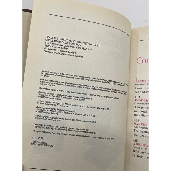1983 Reader's Digest Condensed 1st Ed HC Leather Gilt Vtg NM Anthology - Picture 3 of 5